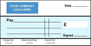 Blank Paper Presentation Charity Large 1m Wide x 50cm deep Cheque Check for Photoshoots Gloss Laminated so can be re Used with Write and Wipe Pen