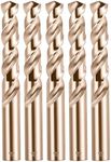 Cobalt Drill Bit Set 14mm - 5pcs, M35 Twist Drill Bits Straight Shank, 14mm High Speed Steel Drill Bits for Drilling in Hard Metal, Stainless Steel, Cast Iron