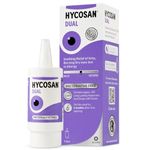 Hycosan Dual - Double Action Eye Drops with Hyaluronic Acid and Ectoin for Soothing Relief of Itchy, Burning or Dry Eyes Due to Allergens - Preservative Free - 225 Measured Drops