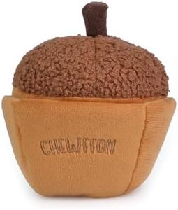 CHEWFFON Interactive Plush Dog Toy, Enrichment Crinkle Treat Puzzle Toys for Boredom and Stimulating, Acorn Shaped Snuffle Dog Toys, Hide and Seek Toy for Small, Medium and Large Dogs