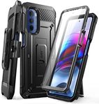 SUPCASE for Moto G Stylus 5G 2022 Case with Stand & Belt-Clip (Unicorn Beetle Pro), [Built-in Screen Protector] [Military-Grade Protection] Heavy Duty Rugged Phone Case for Moto G Stylus, Black