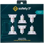 Safety 1st - Secure-to-Explore Adhesive Cabinet Locks Baby Proofing, Child Locks for Cabinets and Drawers (12 Locks), White