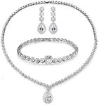 Hadskiss Jewelry Set for Women, Whi