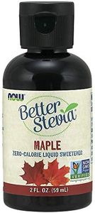 NOW Foods, Better Stevia, Liquid, Maple, Zero-Calorie Liquid Sweetener, Low Glycemic Impact, Certified Non-GMO, 2-Ounce