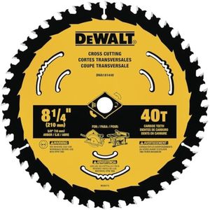 DEWALT Circular Saw Blade, 8 1/4 Inch, 40 Tooth, Cross Cutting (DWA181440)