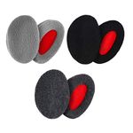 Ear Warmers,Bandless Earmuffs Winter Polar Fleece Ear Bags Soft Ear Protective Covers for Cold Weather 3pair Earmuffs