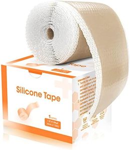 CARBOU Lerfot Silicone Scar Sheets(1.6" X 60"Roll),Soft Silicone Scar Tape For Scars Removal,Reusable Easy-Tear Silicone Tape