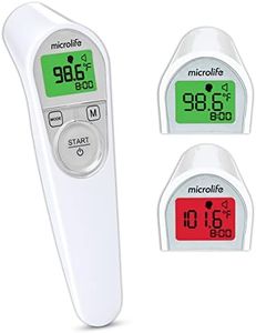 Microlife Infrared No Touch Digital Forehead Thermometer - Ideal for Kids, Baby & Adults, Backlit LCD Screen, Fever Alarm, Memories, Fast, Reliable and Accurate
