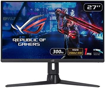 ASUS ROG Strix XG27AQMR Gaming Monitor/27”, WQHD(2560 x 1440) 300 Hz, 1 ms GTG, G-Sync compatible, Variable Overdrive, ELMB Sync, DisplayHDR 600, BLACK