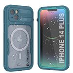 Punkcase for iPhone 14 Plus Waterproof Case [Alpine 2.0 Series] [Slim Fit] [IP68 Certified] [Shockproof] Armor Cover W/Built in Screen Protector for iPhone 14 Plus (6.7") (2022) [Blue]