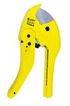 Jon Bhandari Tools Premium Ratchet PVC Pipe Cutter | Heavy Duty Tube Cutter with Heat-Treated Stainless Steel Blade | Cuts PVC, Plastic & Gas Pipes up to 42mm | Lightweight & Safe Locking Design