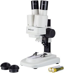 AmScope SE100-LED Portable LED Stereo Microscope 20X