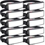 LETOUR 10 Pices LED Head Torch, Rechargeable COB Head Torch Super Bright Headlamps 1000Lumen Lightweight Waterproof Headlight 3 Modes Work Light, 1200mAh Adjustable LED Headlamp for Camping, Hiking