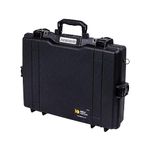 PELI 1495 Shockproof Laptop Case, IP67 Watertight and Dustproof, 37L Capacity, Made in US, With Customisable Foam Inlay, Black