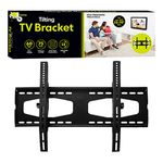 Benross 47080 Bracket Wall Mounted Holds TV 32"-70", 60kg Load, 15° Tilting Angle, Black