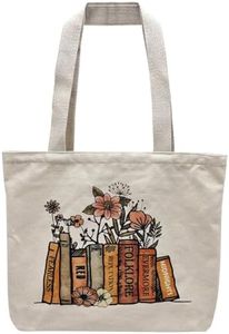 BROADREAM Canvas Tote Bag Aesthetic Shoulder Bag with Zippers and Interior Pocket, Ts Fans-2, TS Fans-2