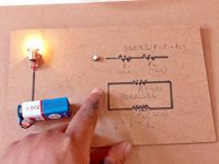 Series and Parallel Resistance School Science Project Physics Working Model for Science Students Teaching and Learning Aid