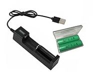 1-Bay USB 18650 Battery Charger for