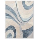 Home Dynamix Tribeca Slade Area Rug, Blue/Beige, 5'2"x7'2" Rectangle