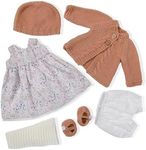 BlissfulPixie Handmade Waldorf Doll Clothes 12 inch Clothing Set with Pretty Box Girl Christmas Birthday Gift-Genesis's Clothes Accessories