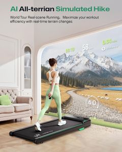 UREVO Smart Under Desk Walking Pad Treadmill – Portable Home Office Fitness