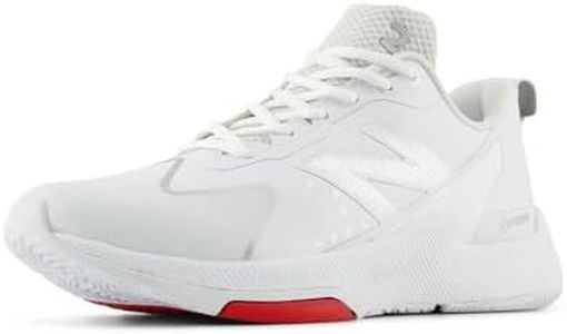 New Balance Women's FuelCell Romero Duo V2 Trainer Softball Shoe, White/Silver Metallic, 7.5