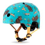 Micro Scooters | Bike/Scooter Printed Deluxe Children's Helmet | Cycling Accessories | Adjustable Headwear | Boys & Girls | 48-54cm | Gruffalo Aqua