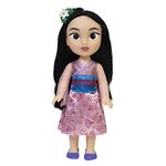 Disney Princess Mulan Doll, 14” / 35cm Tall Doll with Royal Reflection Eyes Includes Removable Dress, Shoes and Tiara, Perfect for Girls Ages 3+