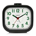 Orpat TBB - 127 Alarm Clock Time Piece with Vintage Look in Black Colour