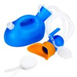 HANNEA® 2000ml Female Urinals for Women Men, Spill Proof Urinal Bottle, Handheld Pee Bottle with Handle, Soft Rubber Rim, Reusable Pee Kettle for Hosp*tal Home Camping