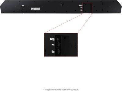 Samsung Q800D 5.1.2ch Soundbar – Dolby Atmos, Wireless Subwoofer