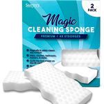 Professional Magic Erasers By Smith’s® | 2 Pack | 12.1 x 6.6 x 2.2 cm | Heavy Duty, Chemical-Free Magic Sponges for Cleaning & Removing Stains | 4x Stronger & 4x More Durable