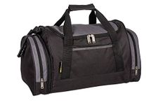 Mens Holdall Sports & Gym Bag by MIG - Sports Work Casual Leisure (Black)