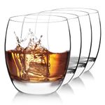 Luigi Bormioli Crescendo 15.5 Ounce Tumblers, Set of 4, Crystal Son-hyx Glass, Made in Italy.