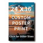 Custom Photo Custom Poster Canvas Printed Poster Personalized Backdrop Art - 24x36 inches