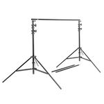 Pixapro Telescopic Background Stand Photography Lighting C Stand Projector Video Webcam Mini Ring Light Streaming Studio Screen Boom Arm (3.2m x 3m, Single)