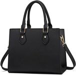 CHICAROUSAL Crossbody Purses and Handbags for Women PU Leather Tote Top Handle Satchel Shoulder Bags (1 LiZ Black)