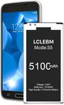 LCLEBM Galaxy S5 Battery S5 Battery Lithium Polymer Replacement Battery for Samsung Galaxy S5 G900A G900P G900V G900T G900F G900H G900R4 I9600 Galaxy S5 Battery Replacement