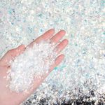 CCINEE Christmas Artificial Flake Snow Twinkles Fake Snow Powder Filler Xmas Craft Sparkling Snow for Christmas Party Decoration Supplies,7.05 Ounce