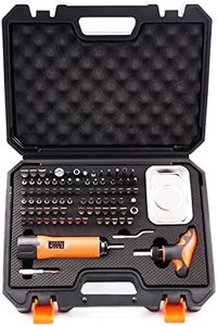 KNINE OUTDOORS Precision 1/4" Torque Screwdriver Set Adjustable from 10 to 70 In-Lbs Engineering Repair Kit Maintenance Tools with T-BAR Ratchet Screwdriver, Set of 92 pieces