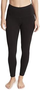 Jockey Women's Cotton Stretch Basic Ankle Leggings, Deep Black, Small