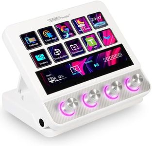 VSDINSIDE Macro Pad, Streaming Deck Stream Controller Soundboard Keypad, Programmable Keys USB Shortcut Keyboard for Gamer Streamer, Audio Mixer for OBS, YouTube, Office Desk Setup, PC, Mac