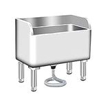 Stainless Steel Commercial, Floor Mop Sink with Drainage - Indoor Outdoor Floor-Standing Utility Basin for Kitchen, Business, and Garages, Size: 45x41x55 cm