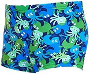 Zoggs Baby Boys' Jumble Fish Hip Racer Multi, Multi, 1 Year