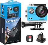 AKASO EK7000 4K30FPS Action Camera - 20MP Ultra HD Underwater Camera 170 Degree Wide Angle 98FT Waterproof Camera with Accessory Kit - Blue