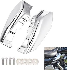 Amazicha Chrome Mid Frame Air Deflector Compatible for Harley Davidson Touring Electra Glide/Street Glide/Road Glide/Tri Glide/Road King 2009-2016 Models without Cool Flow Fan