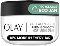 Olay Firm & Smooth Collagen Peptide Face Moisturizer, 2 oz Fragrance Free Firming Face Cream for Hydration and Skin Renewal, Recyclable Eco Jar Packaging