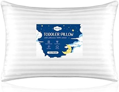 Toddler Pillow,13 x 18 Toddler Pillows for Sleeping,Machine Washable Kids Pillow, Perfect for Travel,Toddlers Cot(Not Included Pillowcase)