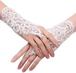 Cute critters Bridal Wedding Lace Satin gloves (WA)