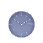 LUUK LIFESTYLE 24,8 cm Wall Clock with Silent Sweep Movement and no Ticking, Nordic and Scandinavian Design, Gift idea for Moving-in Party, Departure, Birthday, Sleek Interior Decoration, Sky Blue